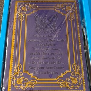Purple and Gold Embossed Journal